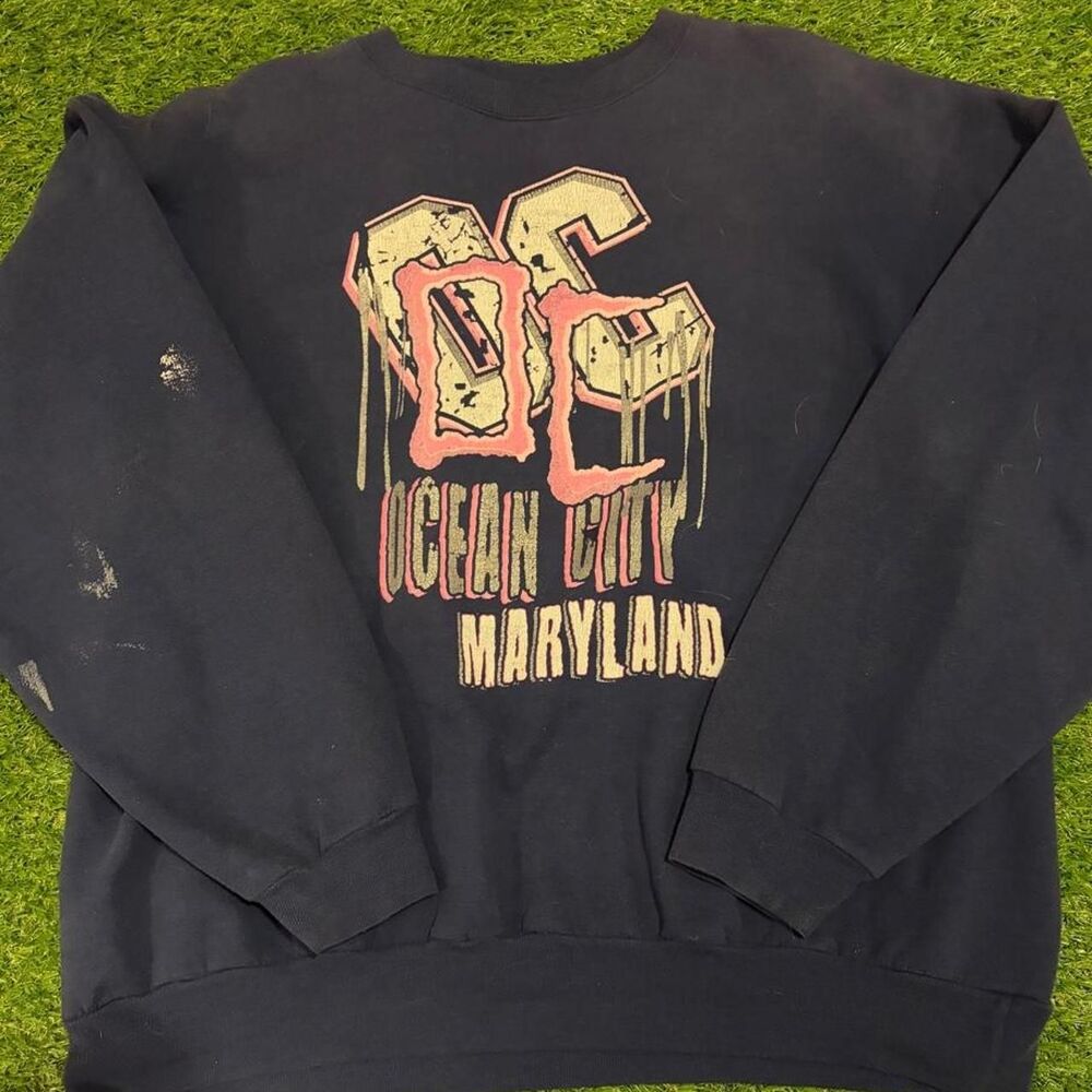 Hanes Men's Navy and Black Sweatshirt